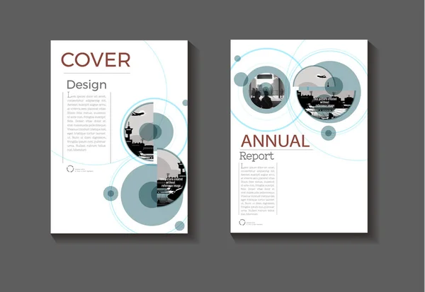 Portada abstracto fondo diseño moderno libro folleto plantilla — Vector de stock
