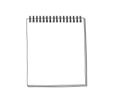 Not defteri kağıt el çizimi güzel çizim çizimi