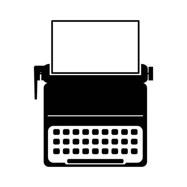 Γραφομηχανή Φορητή Εικόνα Διάνυσμα Εικονίδιο Τέχνη Λογότυπο — Διανυσματικό Αρχείο