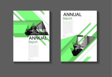 kapak yeşil soyut arkaplan modern kitap kapağı şablonu, yıllık rapor, dergi ve broşür serisi Vektör 4