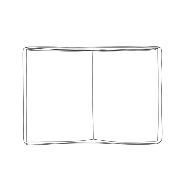 Notebook Kézzel Rajzolt Firka Vektor Művészet Illusztráció — Stock Vector