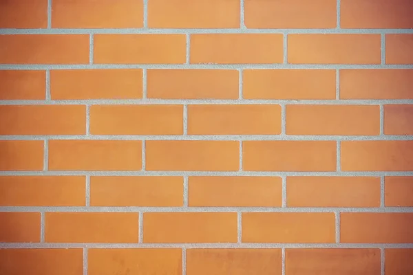 Close Standard Brick Pattern Empty Red Brick Wall Textured Background — стоковое фото