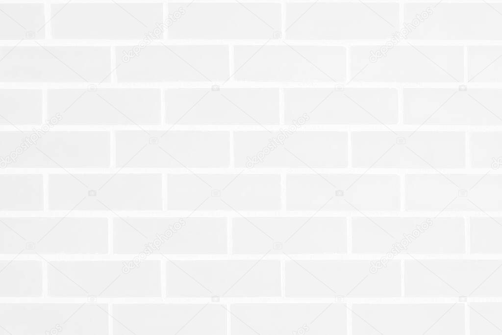 Abstract weathered white brick wall texture for background in roo