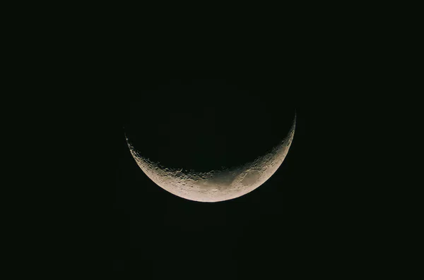 Foto Dettagliata Della Luna Half Moon Background Luna Corpo Astronomico — Foto Stock