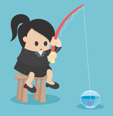 İş kavramı hiçbir planı iş kadınları bir düzine gözlük boşalt Balık tutma felaket, kabul edilir