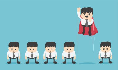  onun grup halkı önünde süper işadamı lideri