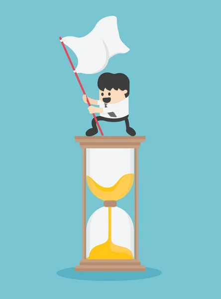 Management tijd. Business concept cartoon illustratie. — Stockvector