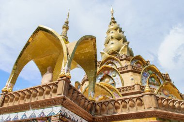 Eski Budist tapınağının dışı, seyahat konsepti. 