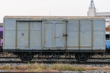 günbatımı eski demiryolu arkaplanı