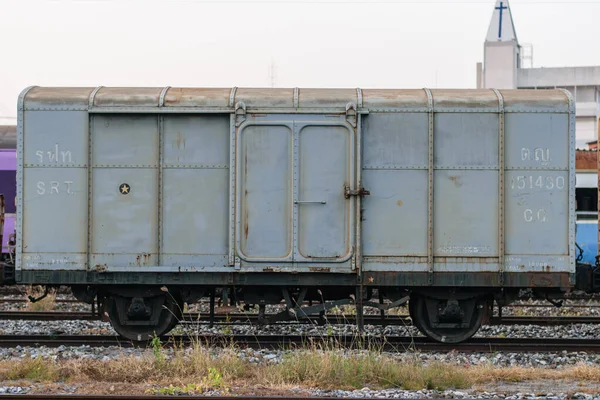Atardecer Viejo Ferrocarril Fondo —  Fotos de Stock