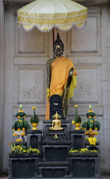 Statue Bouddha Dans Temple — Photo