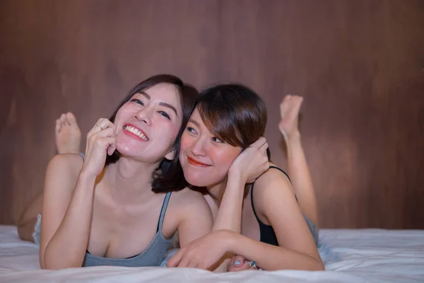 Портрет Красивої Азіатської Сексуальної Жінки Спальні Народу Таїланду — стокове фото