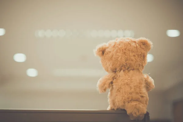 Alone Teddy Bear Vintage Style — Stock Photo, Image