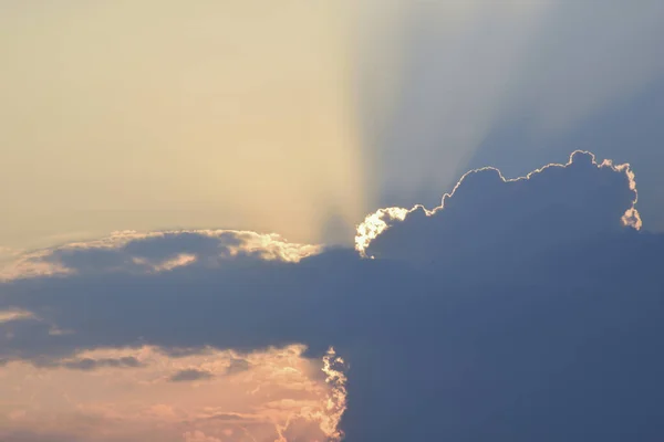 Nuvens Pôr Sol Céu Fundo — Fotografia de Stock