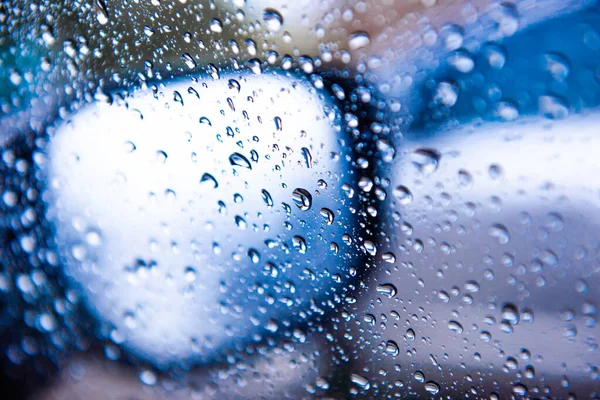 Размытие Капли Воды Зеркале Абстрактного Фона — стоковое фото