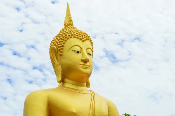 Vista Panorâmica Majestosa Escultura Buddha — Fotografia de Stock