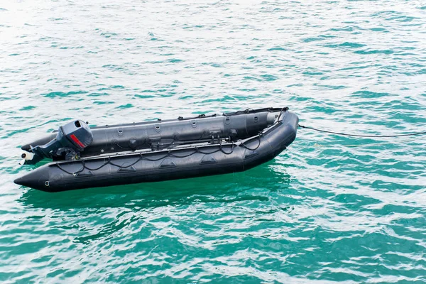 Inflatable Boat River — 스톡 사진