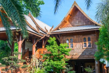 Tayland ev tarzı, bahçe, fener, haam, thai