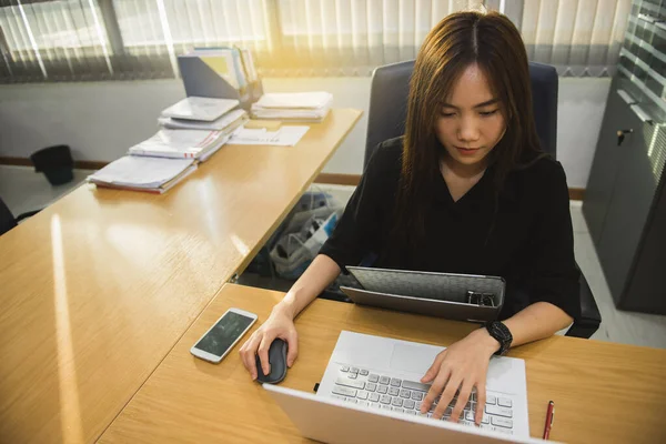 Asian officer woman working in the office