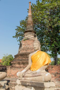 Tapınaktaki Buda heykeli. 