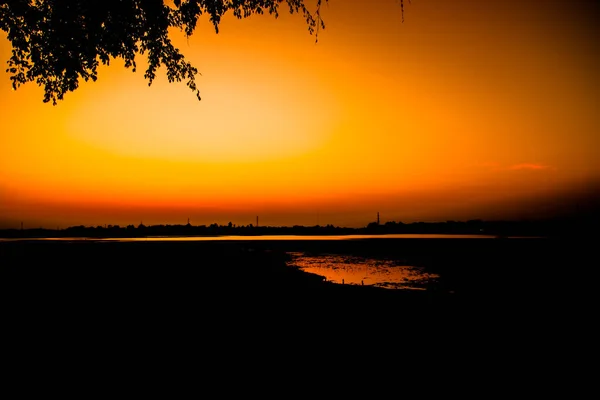 Fantastic Sunset Sky Background — Stock Photo, Image