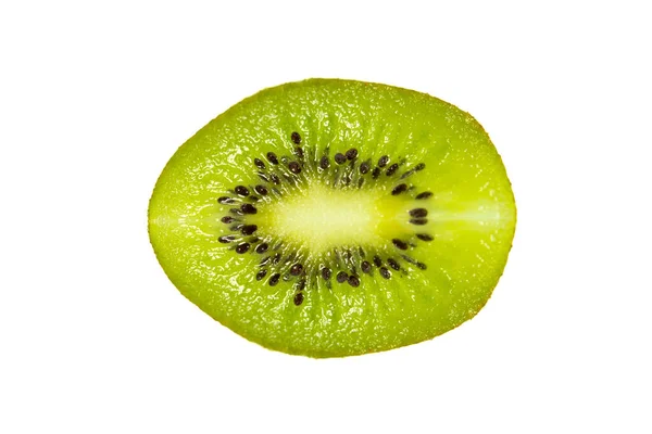 Čerstvé Zralé Kiwi Bílém Pozadí — Stock fotografie