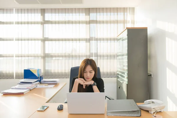 Asian officer woman working in the office