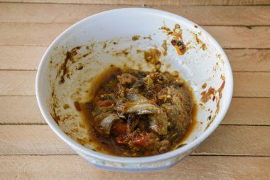 Tayland usulü balık ezmesi.