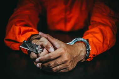 Şüpheli mahkum kıyafetleri giyiyordu. Soruşturmada tutuklandı. Gerçeği öğrenmek için sorgulandı. Hırsız polis tarafından yakalandı.