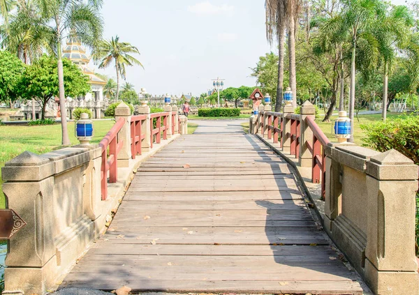 Puente Jardín Público Nonthaburi Thailand — Foto de Stock