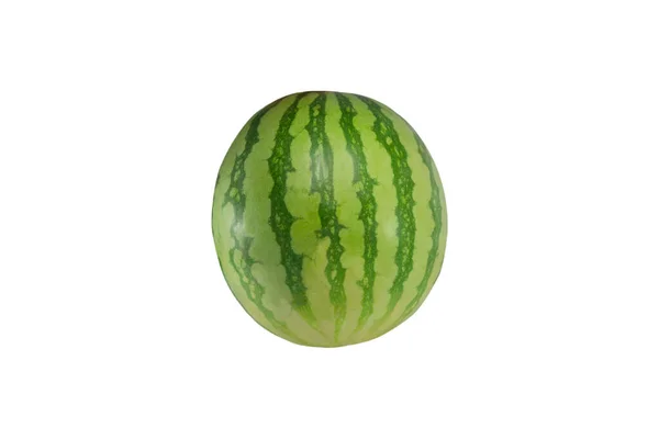 Wassermelone Auf Weißem Hintergrund Kernlos Schmackhaft Essbar — Stockfoto