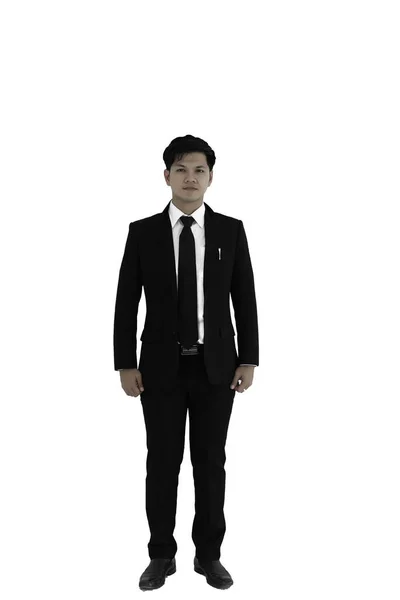 Retrato Homem Jovem Empreendedor Inteligente Fundo Branco Conceito Moderno Busibessman — Fotografia de Stock