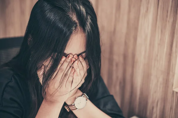 Close up sad beautiful asian woman from unrequire love,she think so much about boyfriend,life without love,sad woman heartbreak concept,sad woman concept on dark tone