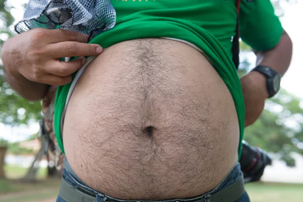 A lot hair on belly of asian dirty man — Stock Image Lot Hair Belly Asian Dirty Man Royalty Free Stock Photos