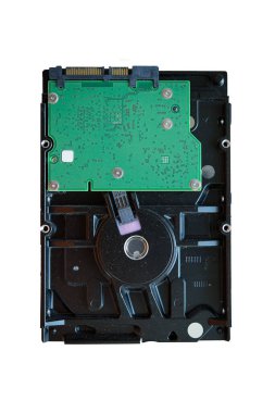 Beyaz arkaplandaki sabit diski kapat