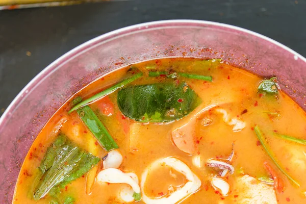 cooked Asian traditional food on table