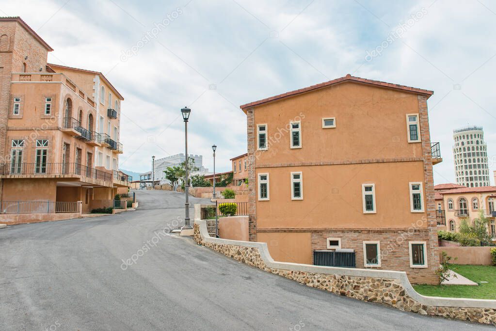 Building of tuscany town