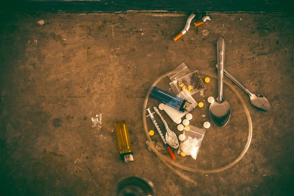 Azjaci Narkomani Aby Samodzielnie Wstrzykiwać Heroinę Żył Lek Flakka Lub — Zdjęcie stockowe