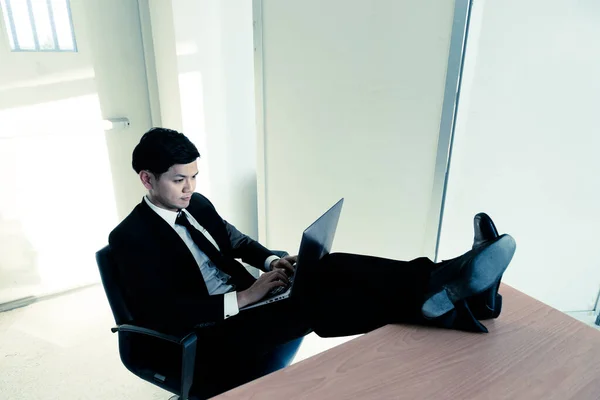Asian stress business man working fail, owner of company blamed him with  bad word — technology, unhappy - Stock Photo | #316352216