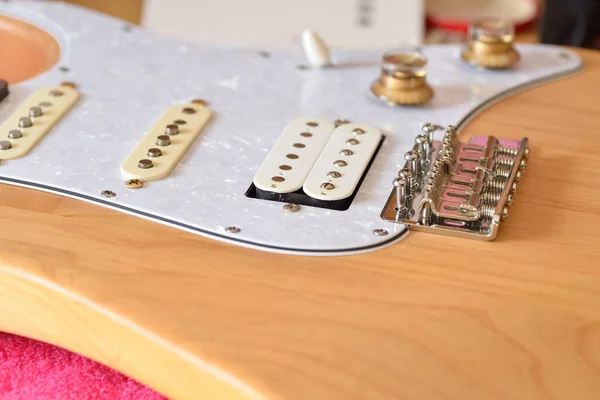 Pickup Ponte Stratocaster Chitarra Elettrica — Foto Stock