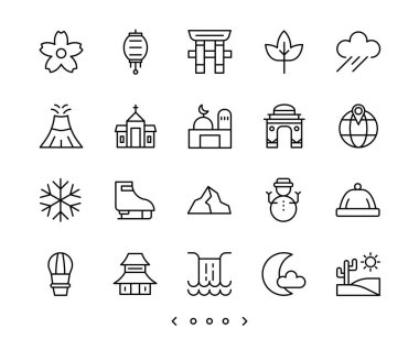 seyahat ve tatil taslağı simge vektörü