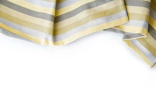 Ramka Ręcznik Kuchnia Białym Tle Widok Góry Obrus — Zdjęcie stockowe