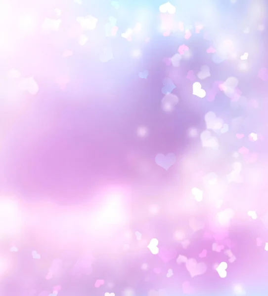 Абстрактная Валентинка Размытые Сердца Фиолетово Розовый Фон — стоковое фото