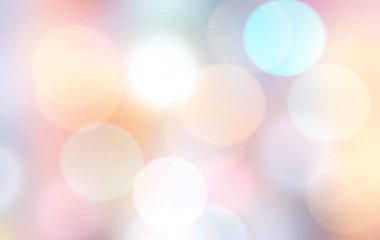 Renkli pastel gökkuşağı bokeh arka plan bulanık. Ufuk zemin.