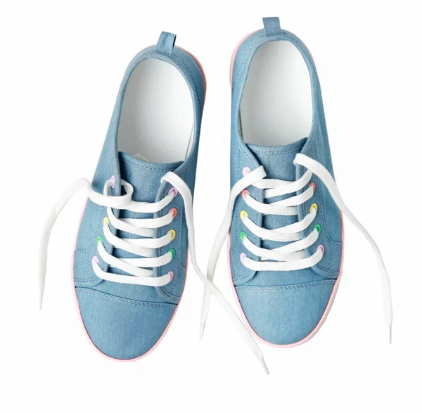 Baskets Jean Chaussures Sport Isolées — Photo