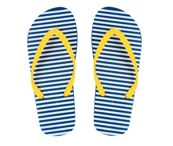 Strand flip flops geïsoleerd. — Stockfoto