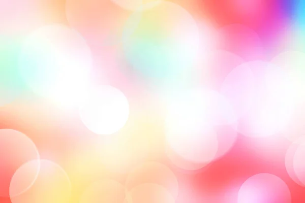 Colorful rainbow holiday blurred bokeh background.Pink yellow  t — ストック写真