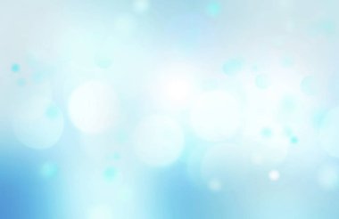 Yumuşak bulanık mavi bokeh arkaplan, soyut çıkarılmış ışıklar ba