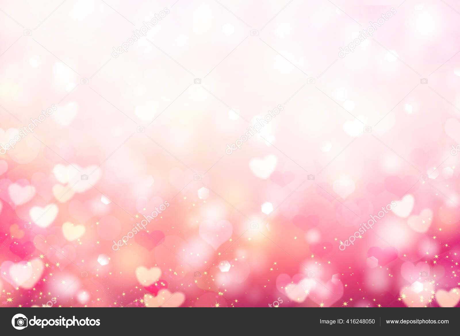 Valentine Bokeh Fundo Corações Embaçados Resumo Fundo Romântico Espaço  Vazio — Foto © NYS #416248050, image size:1600x1170
