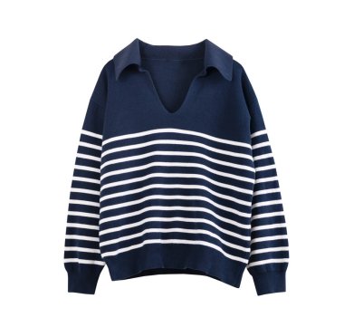 Soyunmuş kadın süveteri, yakalı bir kazak, kadınların moda atlamacısı tek bir nesne, hiç kimse. Kız giysisi..